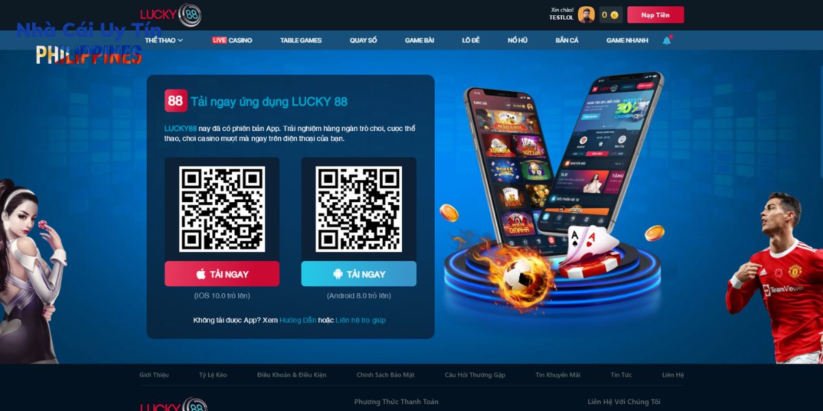 Tải ứng dụng LUCKY88 trên điện thoại