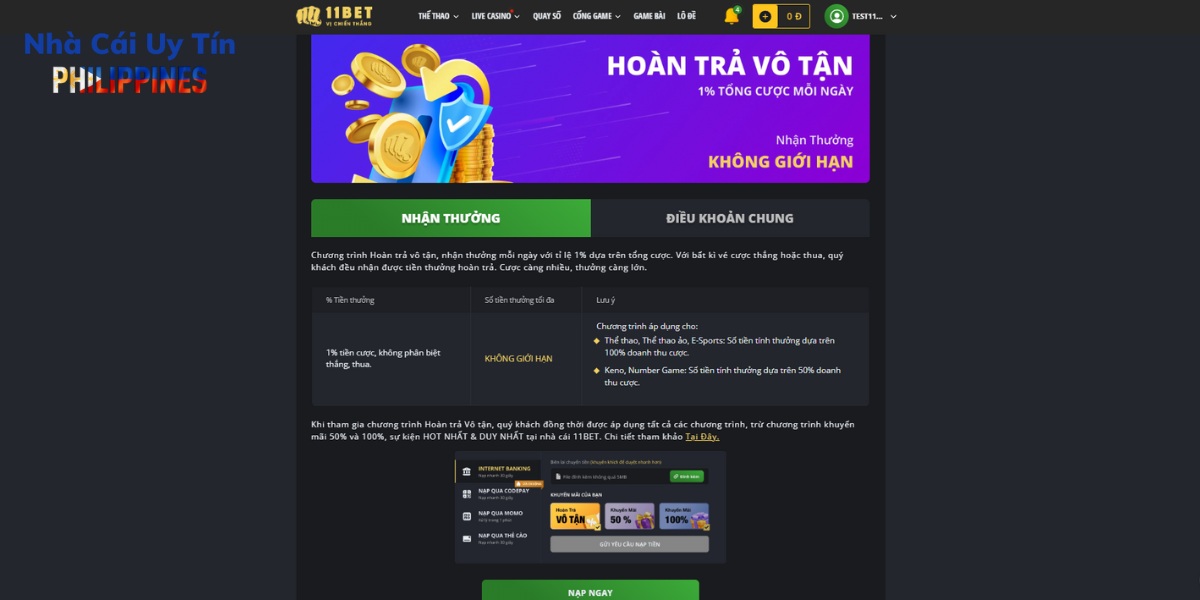 Chương trình hoàn trả 1%